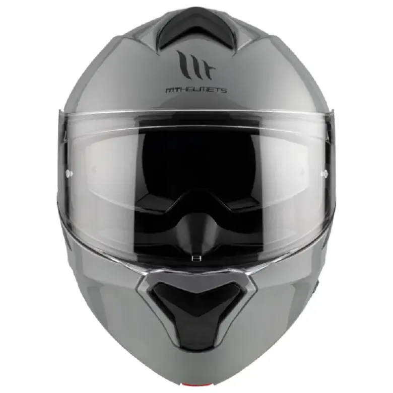 Casco Modulare Mt Helmets Fu935Sv Genesis Sv Solid A12 Lucido Grigio