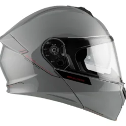 Casco Modulare Mt Helmets Fu935Sv Genesis Sv Solid A12 Lucido Grigio