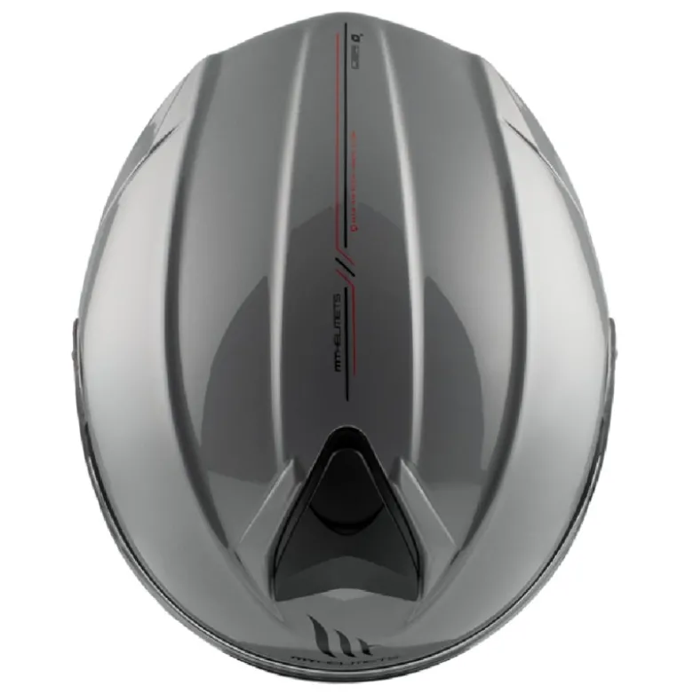 Casco Modulare Mt Helmets Fu935Sv Genesis Sv Solid A12 Lucido Grigio