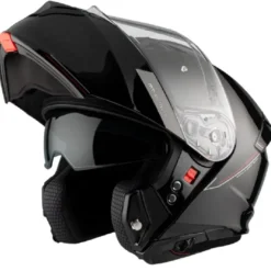 Casco Modulare Mt Helmets Fu935Sv Genesis Sv Solid A1 Lucido Nero