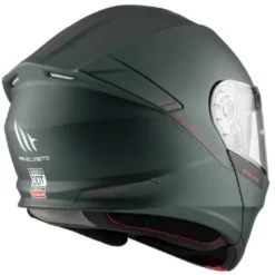 Casco Modulare Mt Helmets  Fu935Sv Genesis Sv Solid A6 Opaco Verde Opaco