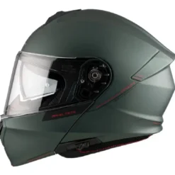 Casco Modulare Mt Helmets  Fu935Sv Genesis Sv Solid A6 Opaco Verde Opaco
