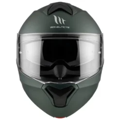 Casco Modulare Mt Helmets  Fu935Sv Genesis Sv Solid A6 Opaco Verde Opaco