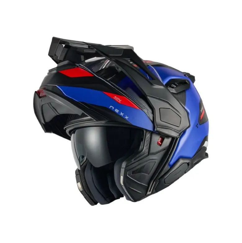 Casco Modulare Nexx X.Lifecountry Terra Blu Rosso Opaco