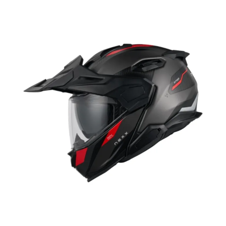 Casco Modulare Nexx X.Lifecountry Terra Grigio Rosso Opaco