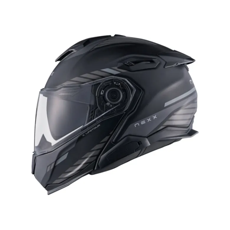 Casco Modulare Nexx X.Lifetour Globe Nero Grigio Opaco