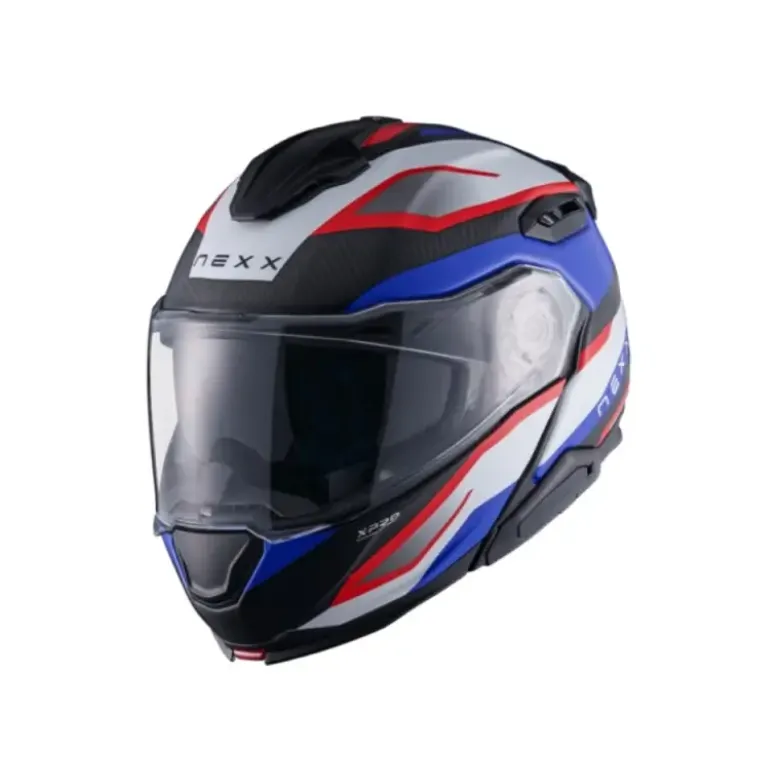 Casco Modulare Nexx X.Lifetour Pro Mile Blu Rosso Opaco