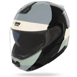 Casco Modulare Nolan N90-3 06 Blocco 354 Nero Avorio Antracite Verde Grigio Lucido