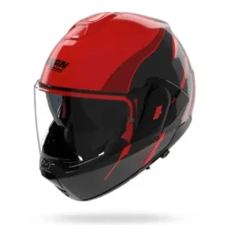 Casco Modulare Nolan N120-1 Fluente 360 Rosso Nero Rosso Viscerale Lucido