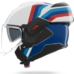 Casco Modulare Nolan N120-1 Lineo 347 Bianco Blu Rosso