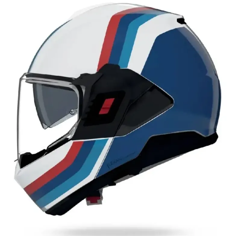 Casco Modulare Nolan N120-1 Lineo 347 Bianco Blu Rosso