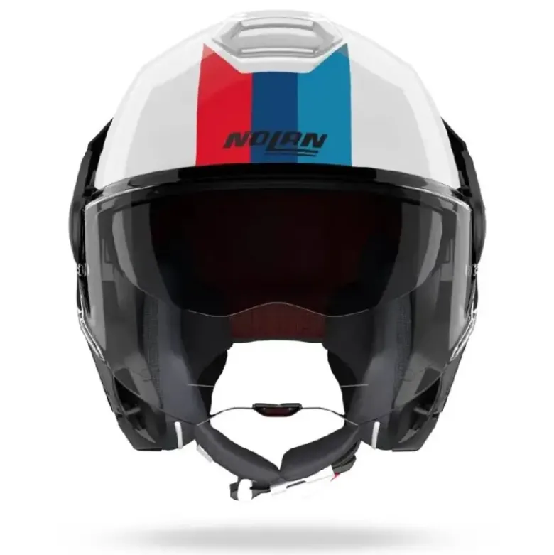 Casco Modulare Nolan N120-1 Lineo 347 Bianco Blu Rosso