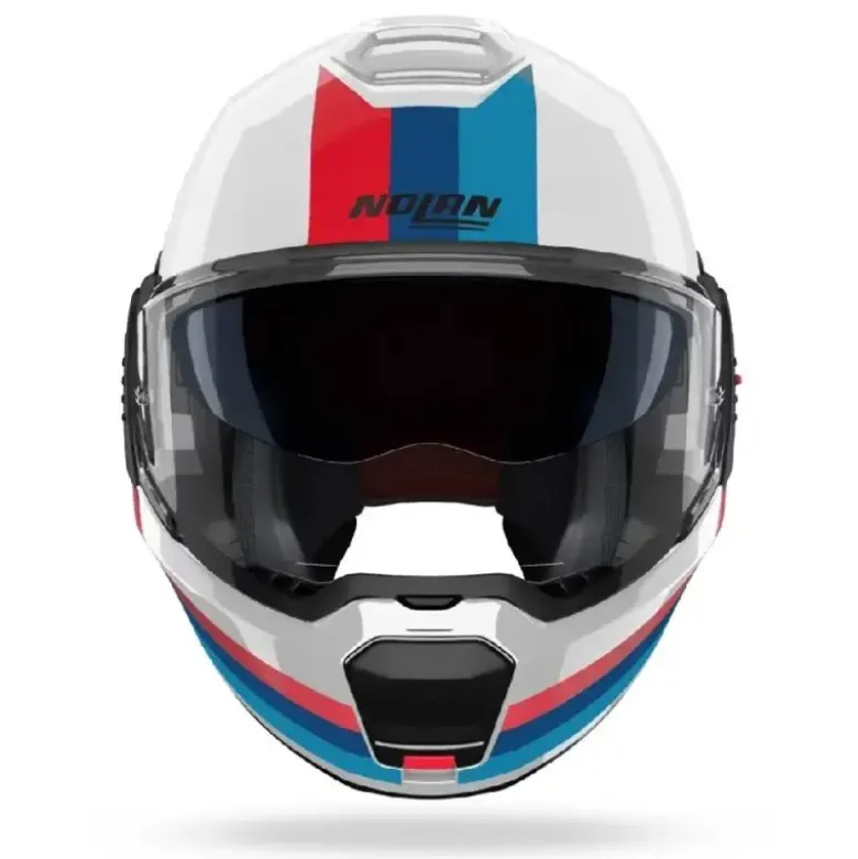 Casco Modulare Nolan N120-1 Lineo 347 Bianco Blu Rosso