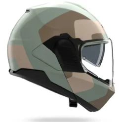Casco Modulare Nolan N120-1 Omocromo 352 Verde Grigio Marrone Sabbia Opaco