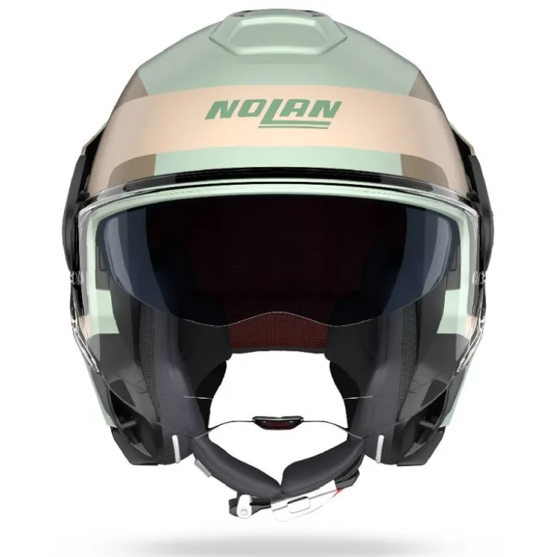Casco Modulare Nolan N120-1 Omocromo 352 Verde Grigio Marrone Sabbia Opaco