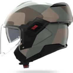 Casco Modulare Nolan N120-1 Omocromo 352 Verde Grigio Marrone Sabbia Opaco