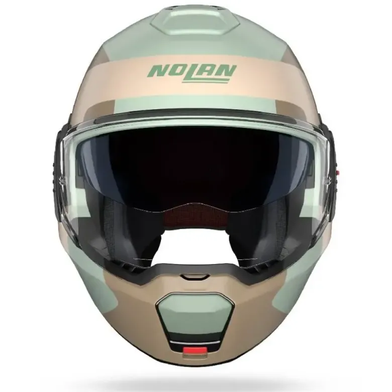 Casco Modulare Nolan N120-1 Omocromo 352 Verde Grigio Marrone Sabbia Opaco