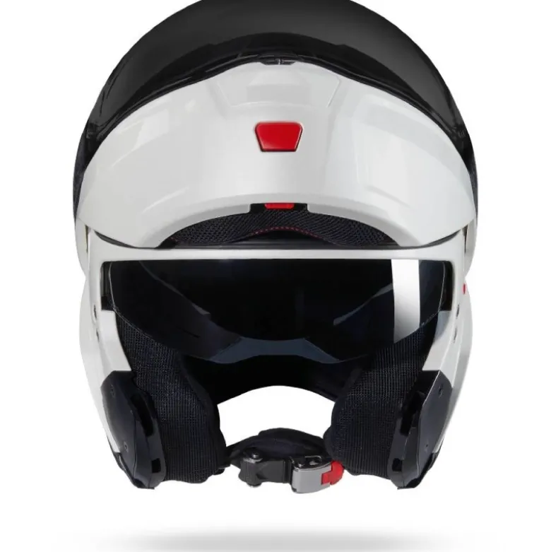 Casco Modulare Nolan N90-3 06 Verniciatura Speciale 343 Nero Bianco Perla Lucido