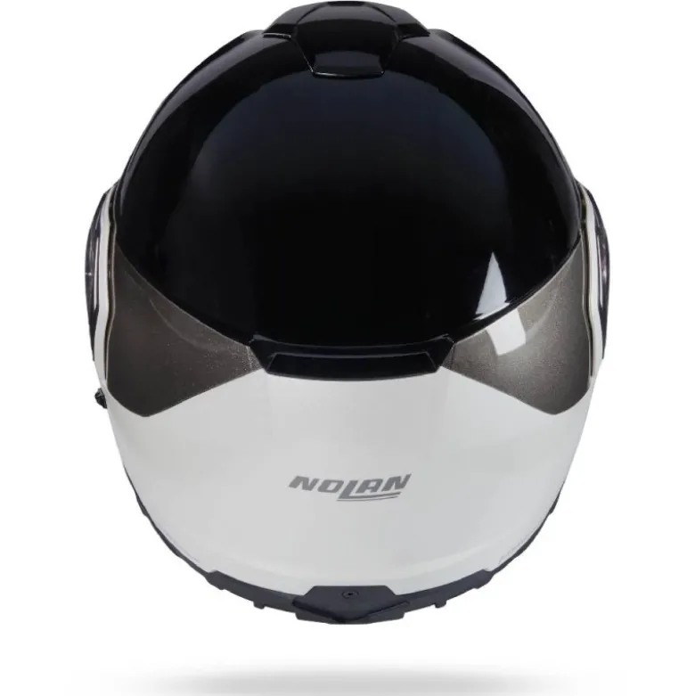 Casco Modulare Nolan N90-3 06 Verniciatura Speciale 343 Nero Bianco Perla Lucido