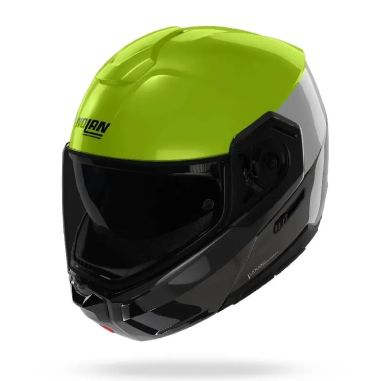 Casco Modulare Nolan N90-3 06 Verniciatura Speciale 341Verde Impulso Nero Lucido