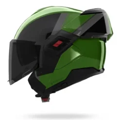 Casco Modulare Nolan N120-1 Verniciatura Speciale 354 Verde Metallo Nero Grigio Lucido