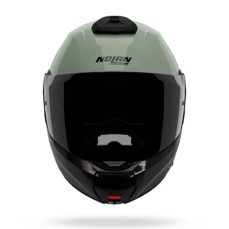 Casco Modulare Nolan N100-6 Verniciature Speciale 356 Verde Grigio Nero Antracite Opaco