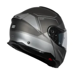 Casco Modulare Origine Logic BT Privilege Nero Bianco Titanio Opaco Con Interfono BL A2 Integrato