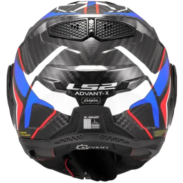 Casco Modulare Reversibile Carbonio Ls2 FF901 Advant X C FUTURE II Bianco Blu