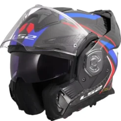 Casco Modulare Reversibile Carbonio Ls2 FF901 Advant X C FUTURE II Bianco Blu