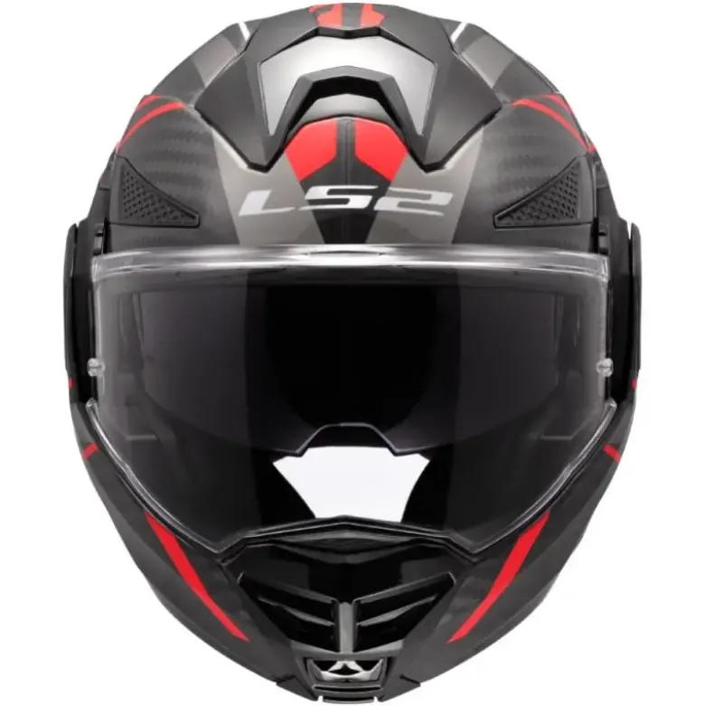 Casco Modulare Reversibile Carbonio Ls2 FF901 Advant X C FUTURE II Rosso