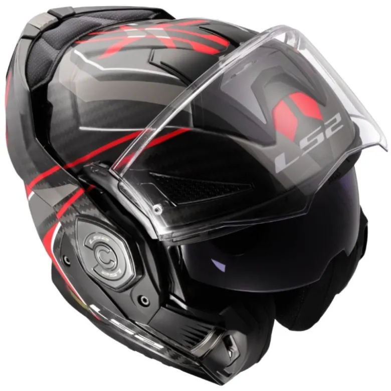 Casco Modulare Reversibile Carbonio Ls2 FF901 Advant X C FUTURE II Rosso
