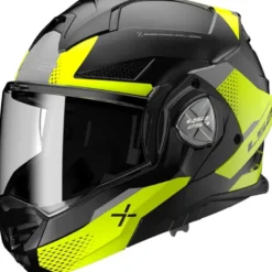 Casco Modulare Reversibile FF901 Ls2 Advant X Oblivion Nero Opaco H-V Giallo