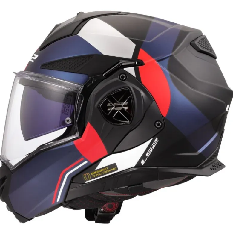 Casco Modulare Reversibile FF901 Ls2 Advant X ULTRA Blu Rosso