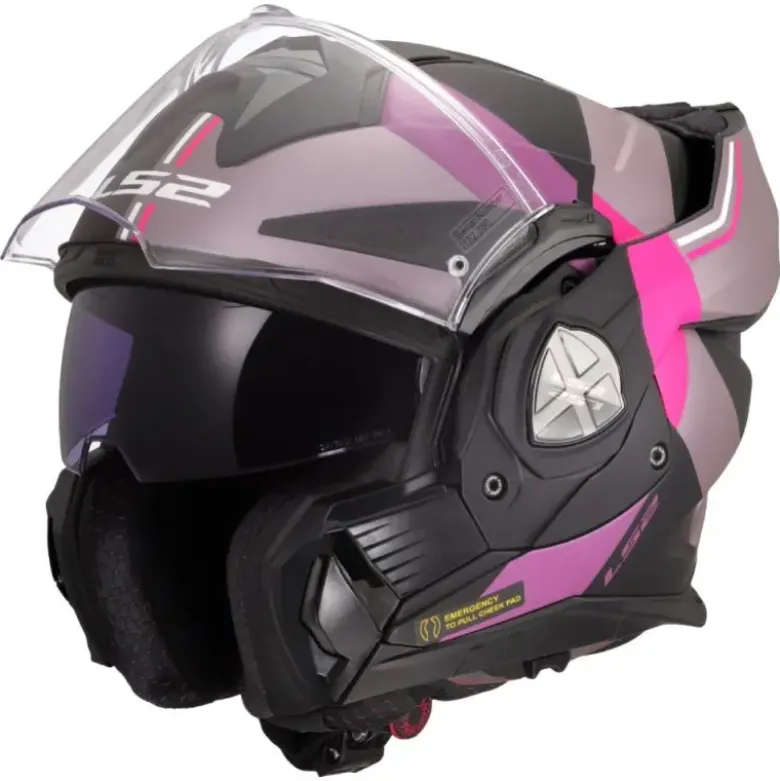 Casco Modulare Reversibile FF901 Ls2 Advant X ULTRA Grigio Viola