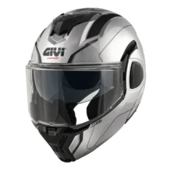 Casco Modulare Reversibile Givi X.36 Fiber Pulse Silver Nero Grigio