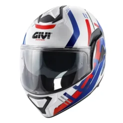 Casco Modulare Reversibile Givi X.30  Pulsar Bianco Rosso Blu Lucido