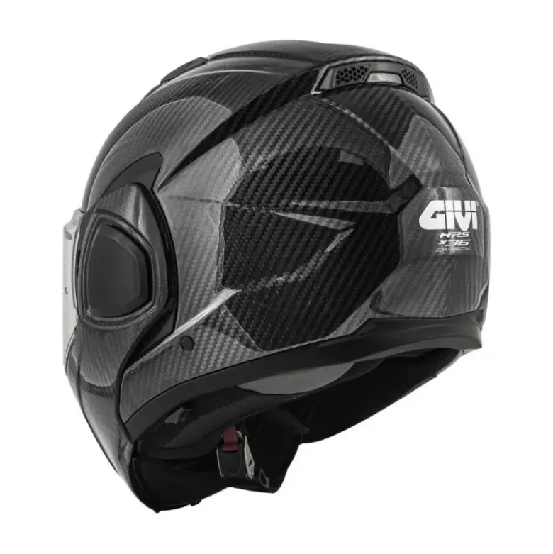 Casco Modulare Reversibile Givi X.36 Solid Carbonio Nero Lucido