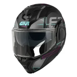 Casco Modulare Reversibile Givi X.36 Vertigo Nero Fuchsia