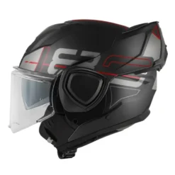 Casco Modulare Reversibile Givi X.36 Vertigo Nero Rosso Opaco