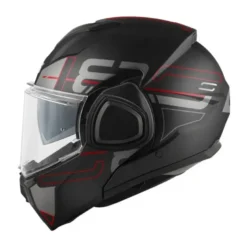 Casco Modulare Reversibile Givi X.36 Vertigo Nero Rosso Opaco