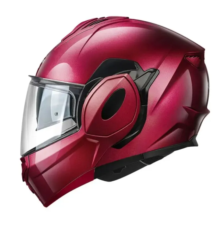 Casco Modulare Reversibile Kappa KV55 Basic Bordeaux Lucido