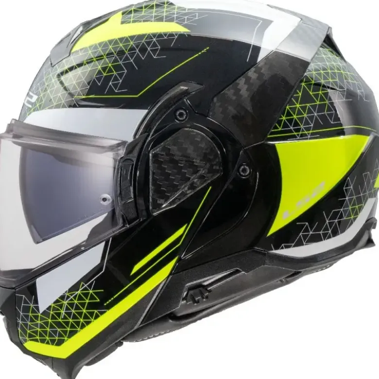 Casco Modulare Reversibile Ls2 FF910 Advant II Astral Giallo Alta Visibilità