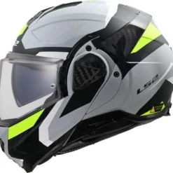 Casco Modulare Reversibile Ls2 FF910 Advant II Triple Grigio Giallo Alta Visibilità