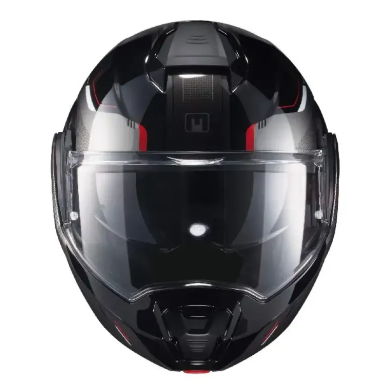 Casco Modulare Reversibile MPH Artra Grafica Nero Titanio Rosso