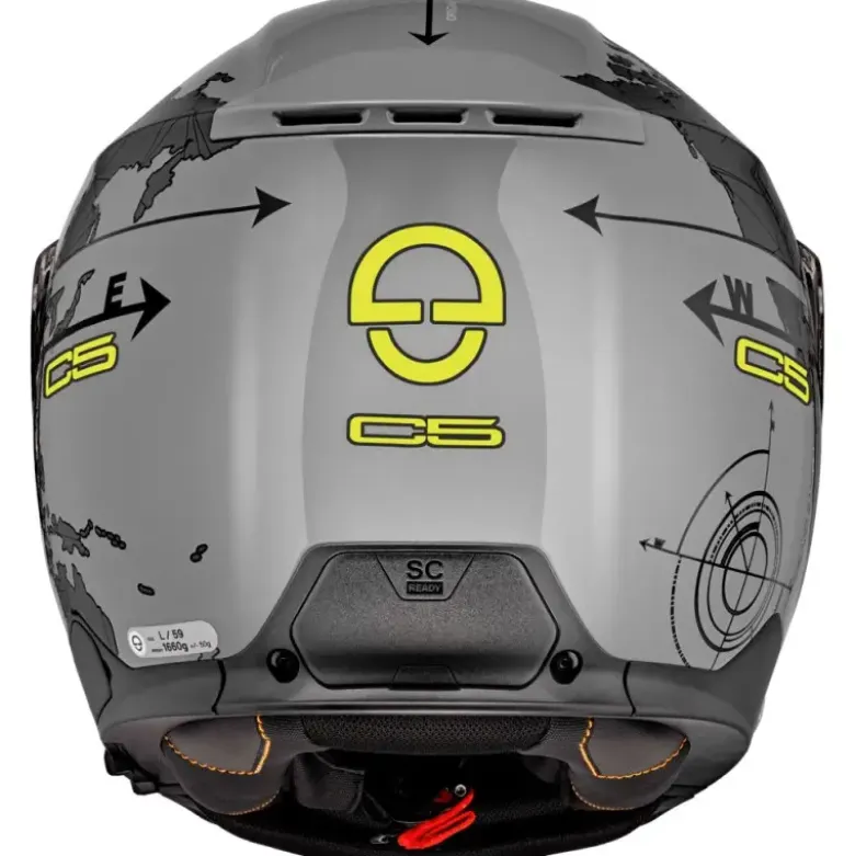 Casco Modulare Schuberth C5 ECE Globe Grigio