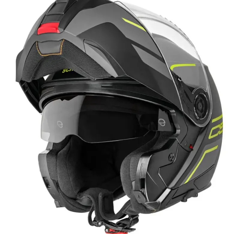 Casco Modulare Schuberth C5 ECE Master Giallo Grigio Nero