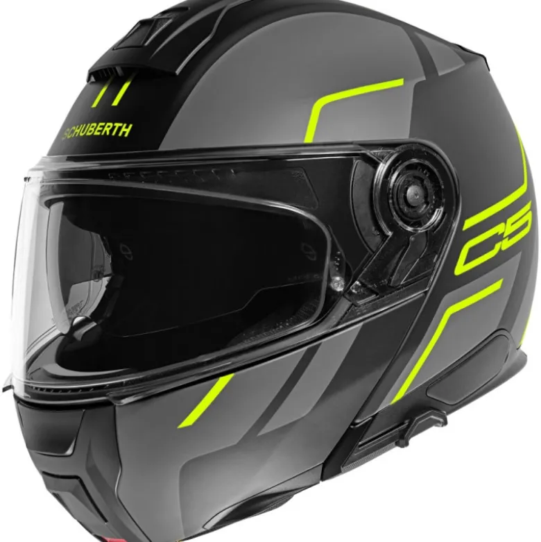 Casco Modulare Schuberth C5 ECE Master Giallo Grigio Nero
