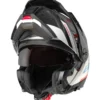 Casco Modulare Schuberth E2 ECE Defender Bianco Blu Rosso