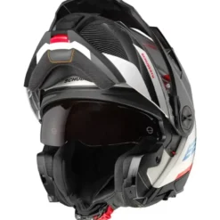 Casco Modulare Schuberth E2 ECE Defender Bianco Blu Rosso