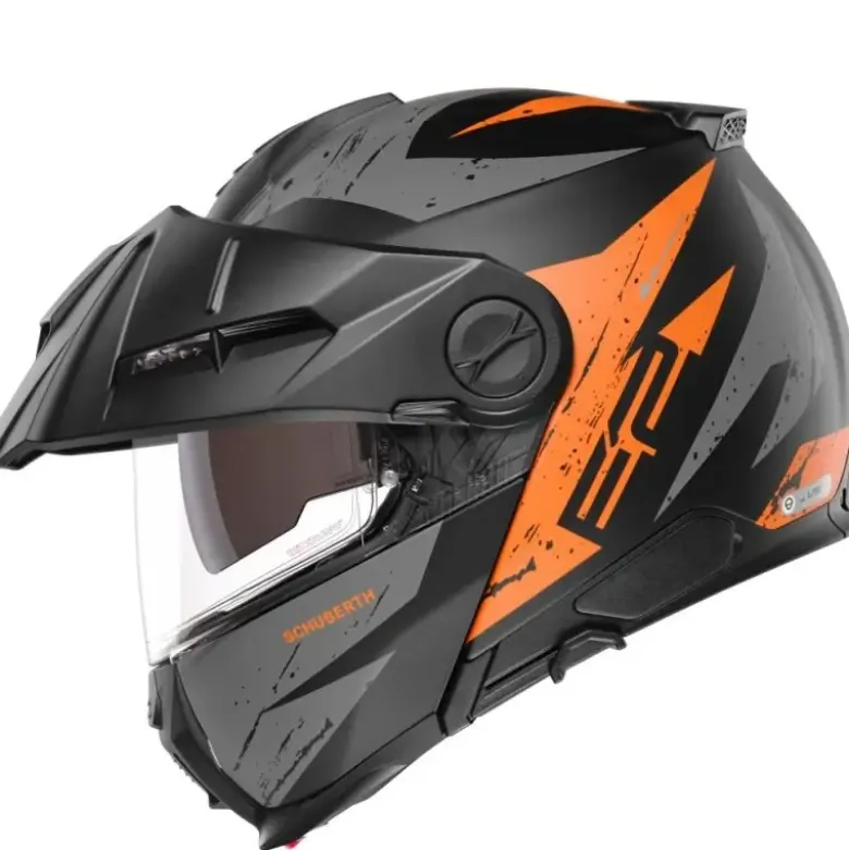 Casco Modulare Schuberth E2 ECE Explorer Arancione Grigio